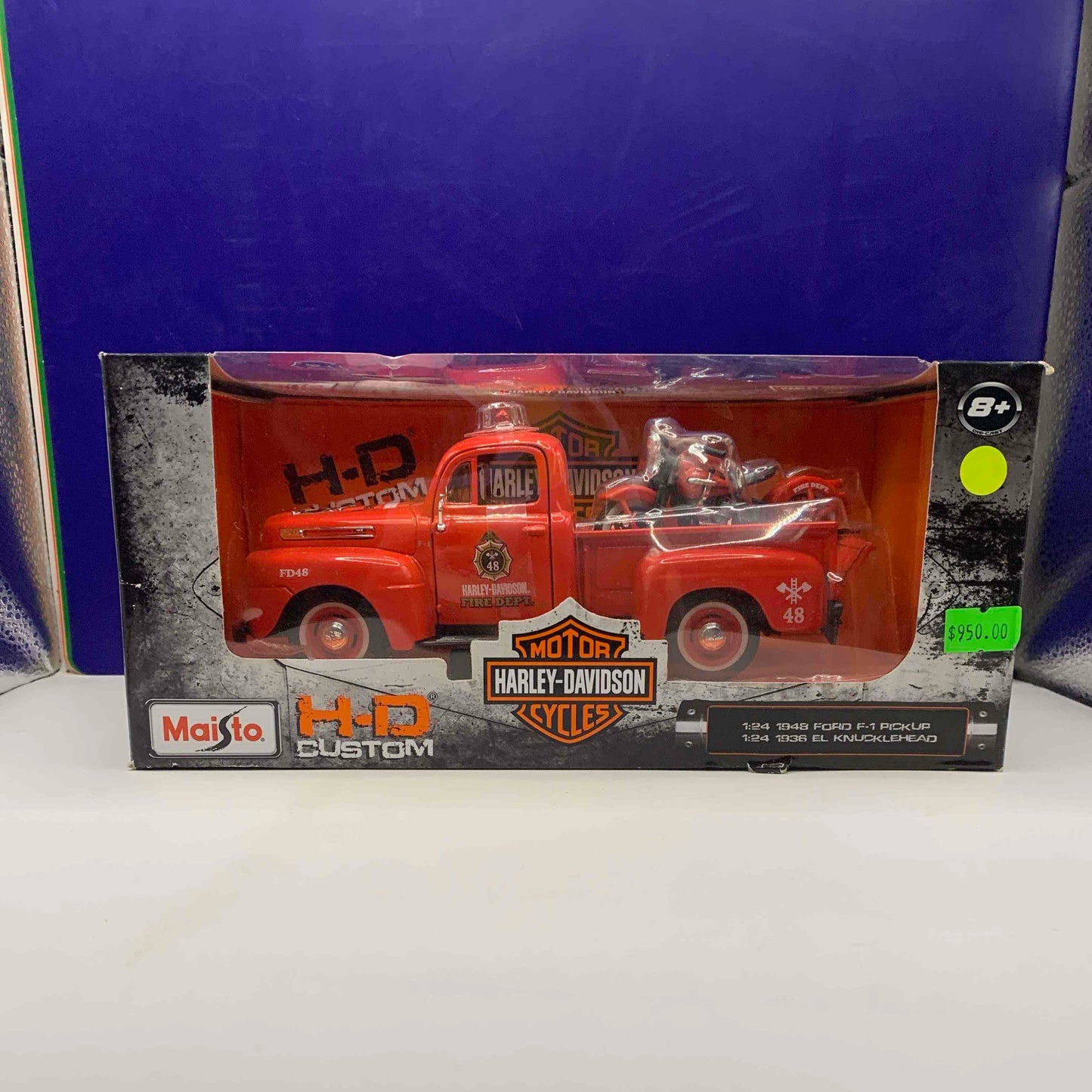 1:24 1948 FORD F-1 PICKUP & 1:24 EL KNUCKLEHEAD - Grande