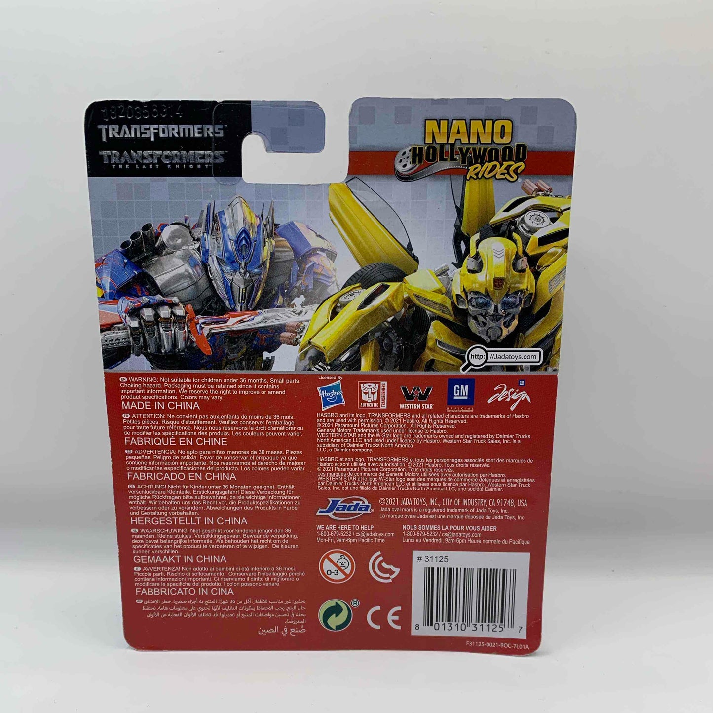 2016 Chevy Camaro Bumbublee/ Western Star Optimus Prime/ 1977 Chevy Camaro Bumbublee- Mini