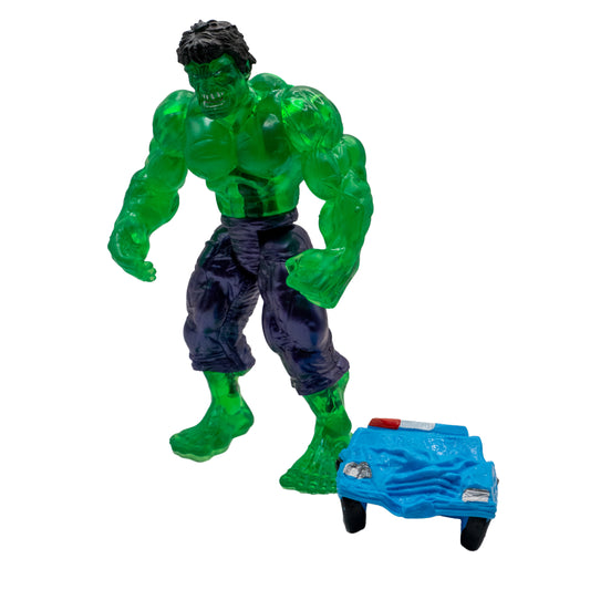 Hulk con carro chocado/ Marvel Héroes