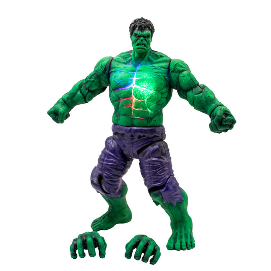 Hulk articulado c/luz y accesorios/ Marvel Héroes