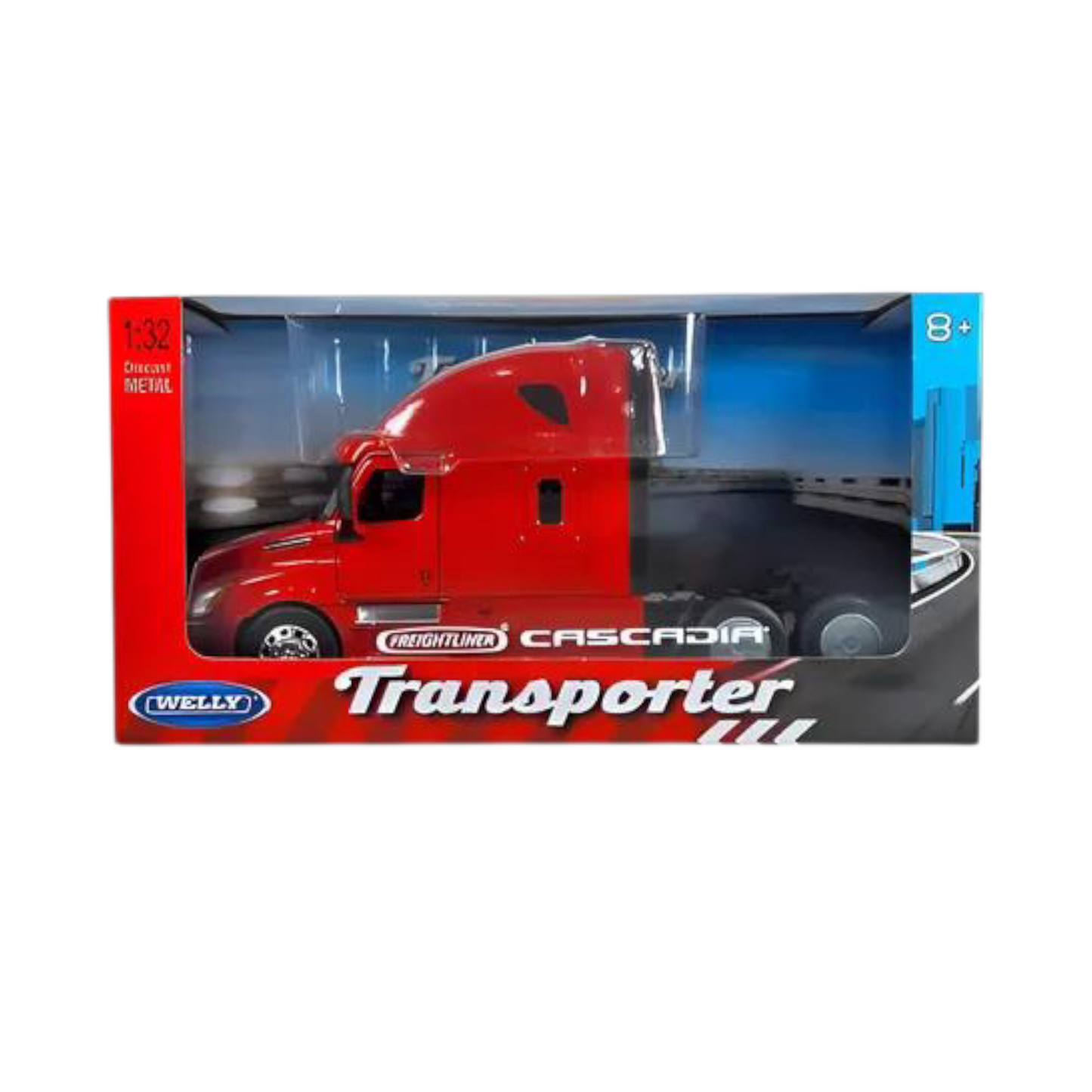 Cabeza de trailer roja