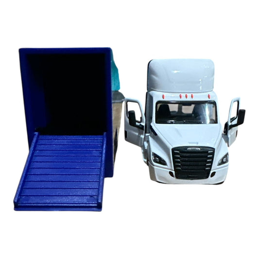 Trailer Cascadia con Caja en 3D 1/62