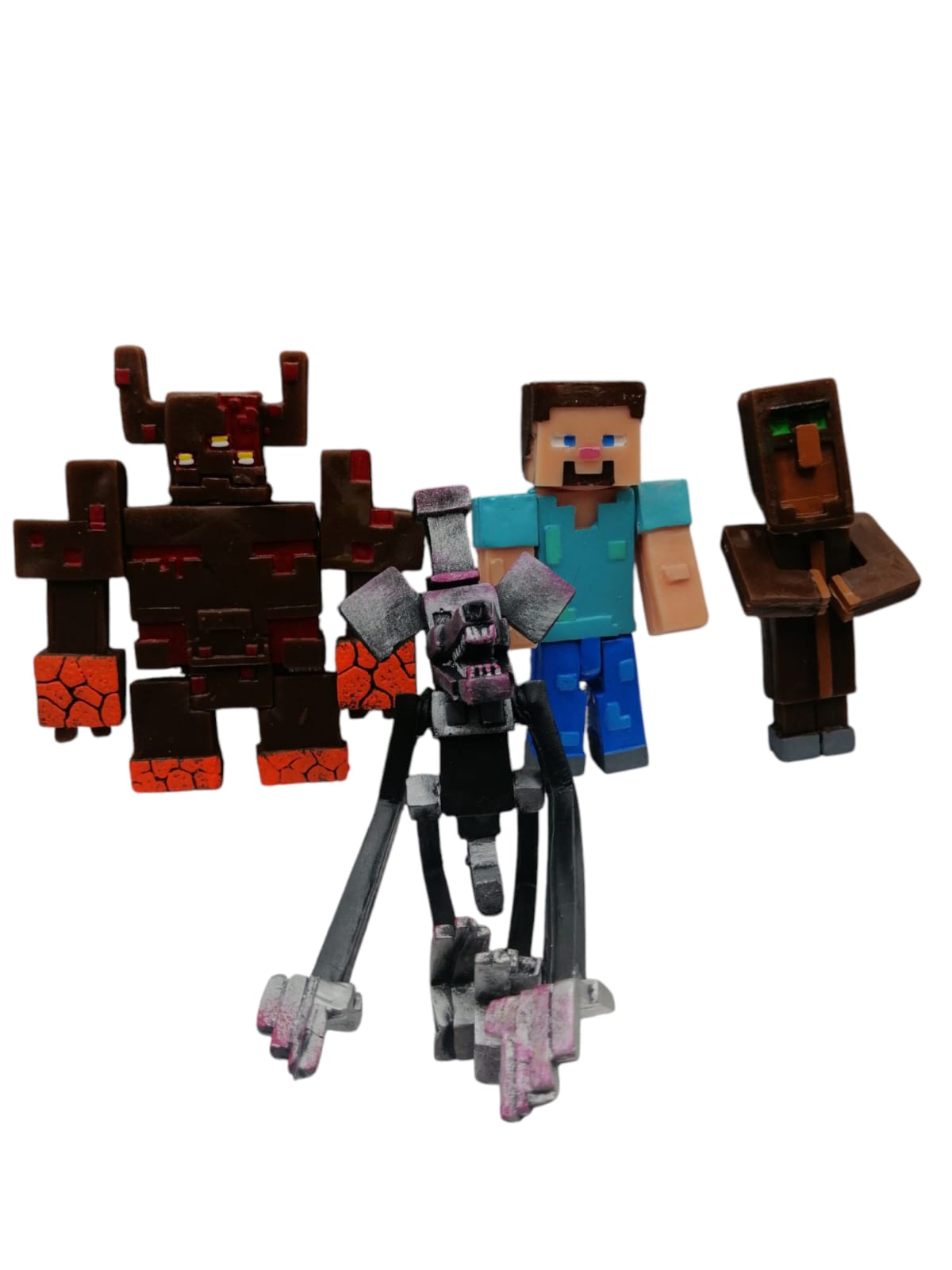 Set Minecraft Aldeano 4 pz M10
