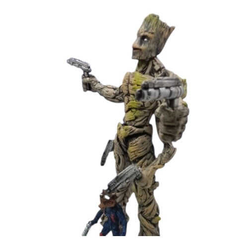Groot con mini Rocket con luz/ Marvel Héroes