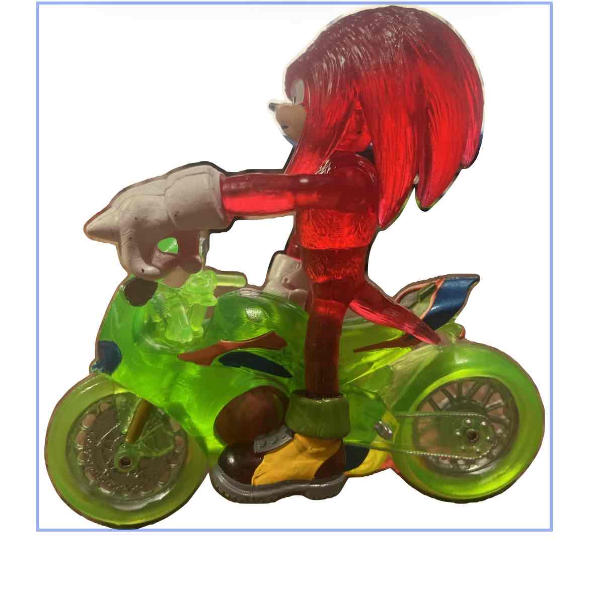 Knuckles con moto/ Sonic