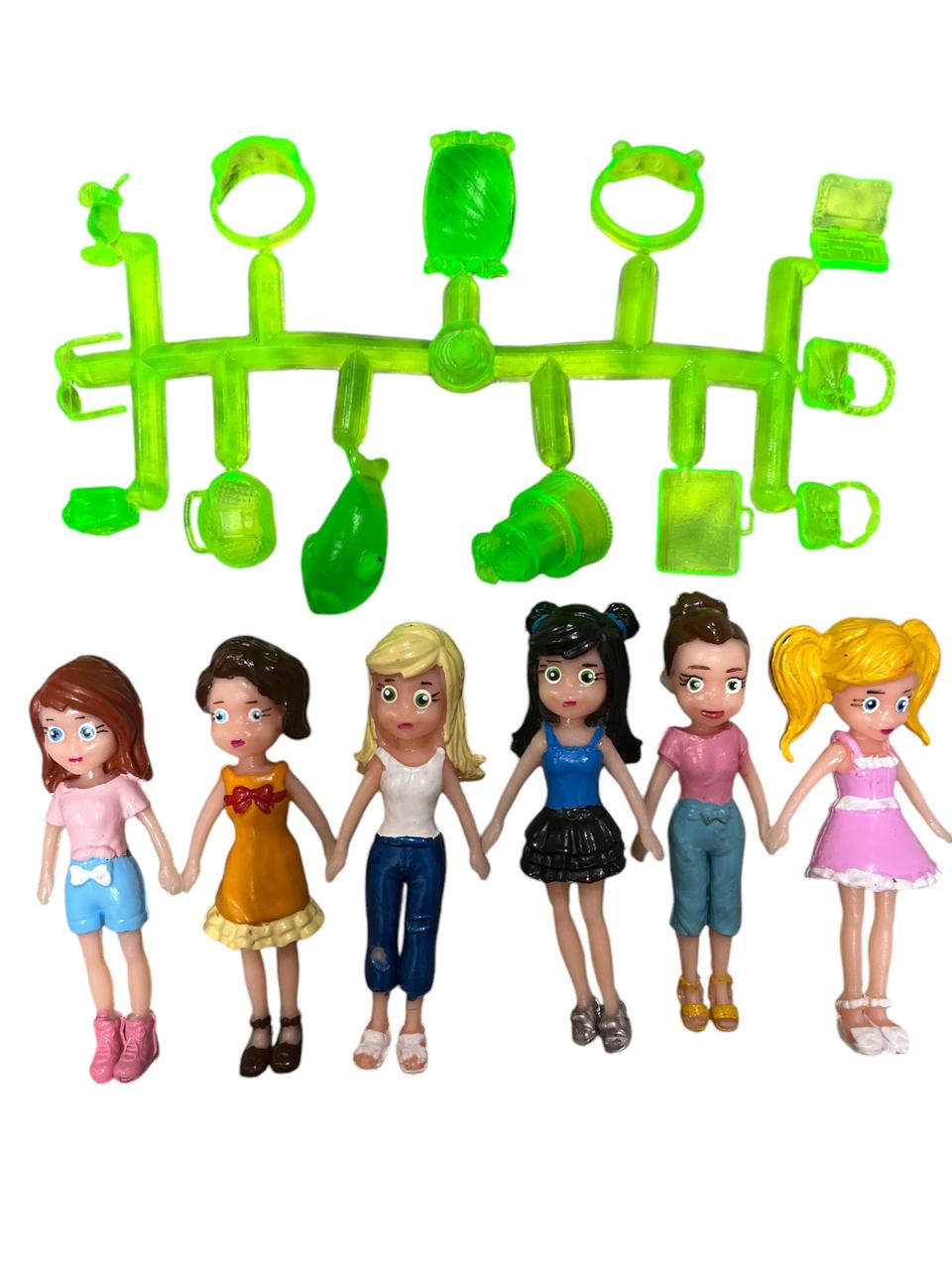SET BARBIE 6 PZ Y ACCESORIOS