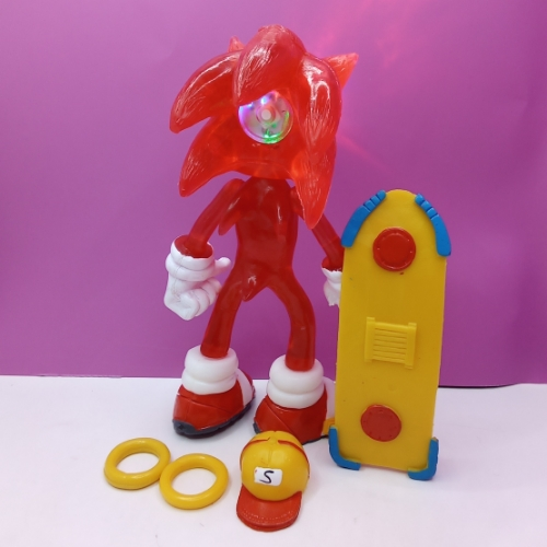 Sonic Rojo con patineta