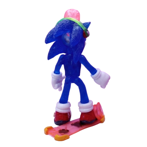 Sonic azul con audífonos mediano/ Sonic