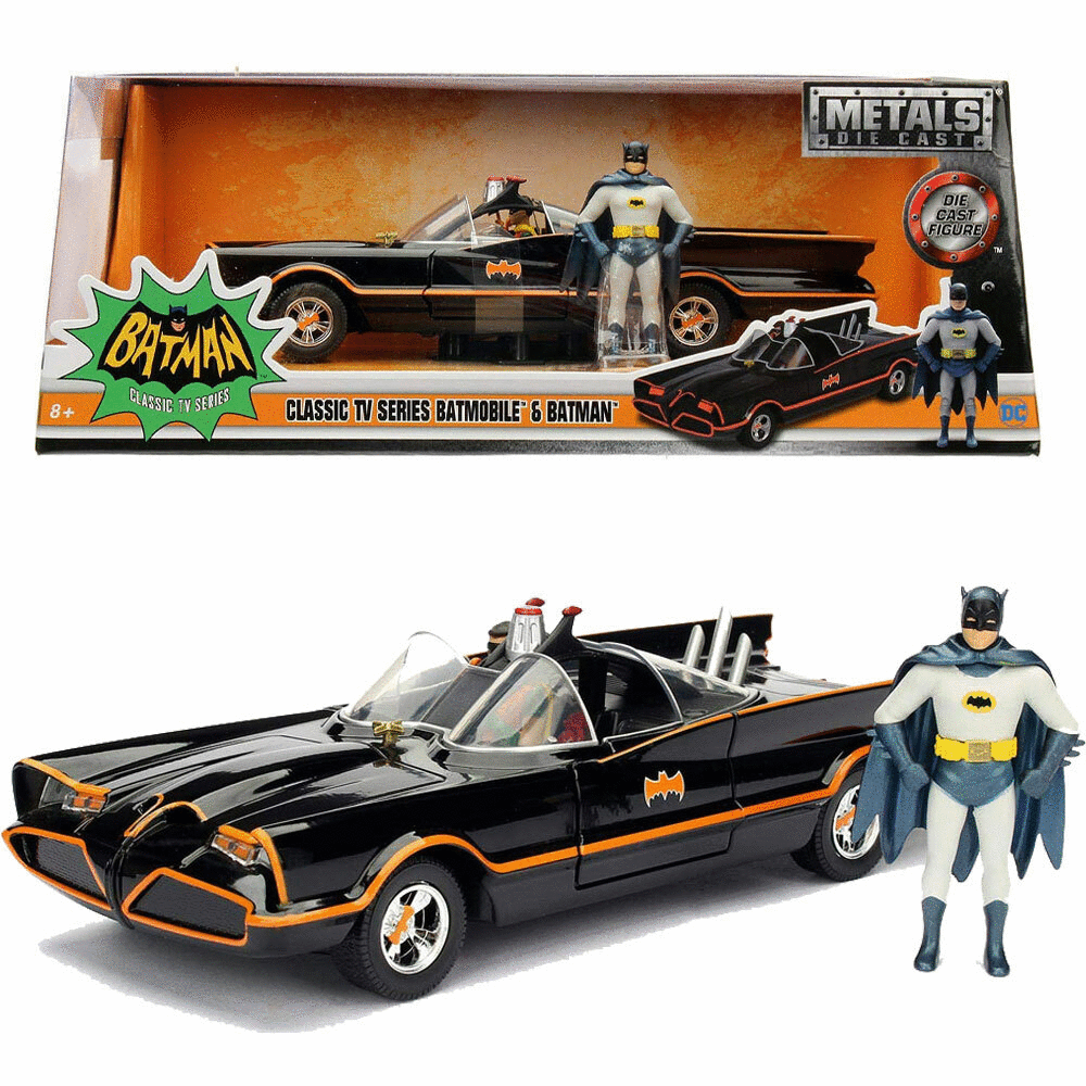 CLASSIC TV SERIES - BATMOBILE & BATMAN - Grande
