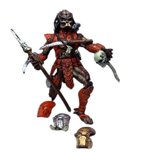 Depredador rojo con accesorios/ Alien vs Depredador
