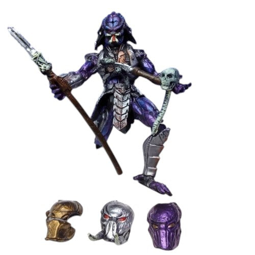 Depredador morado con accesorios/ Alien vs Depredador