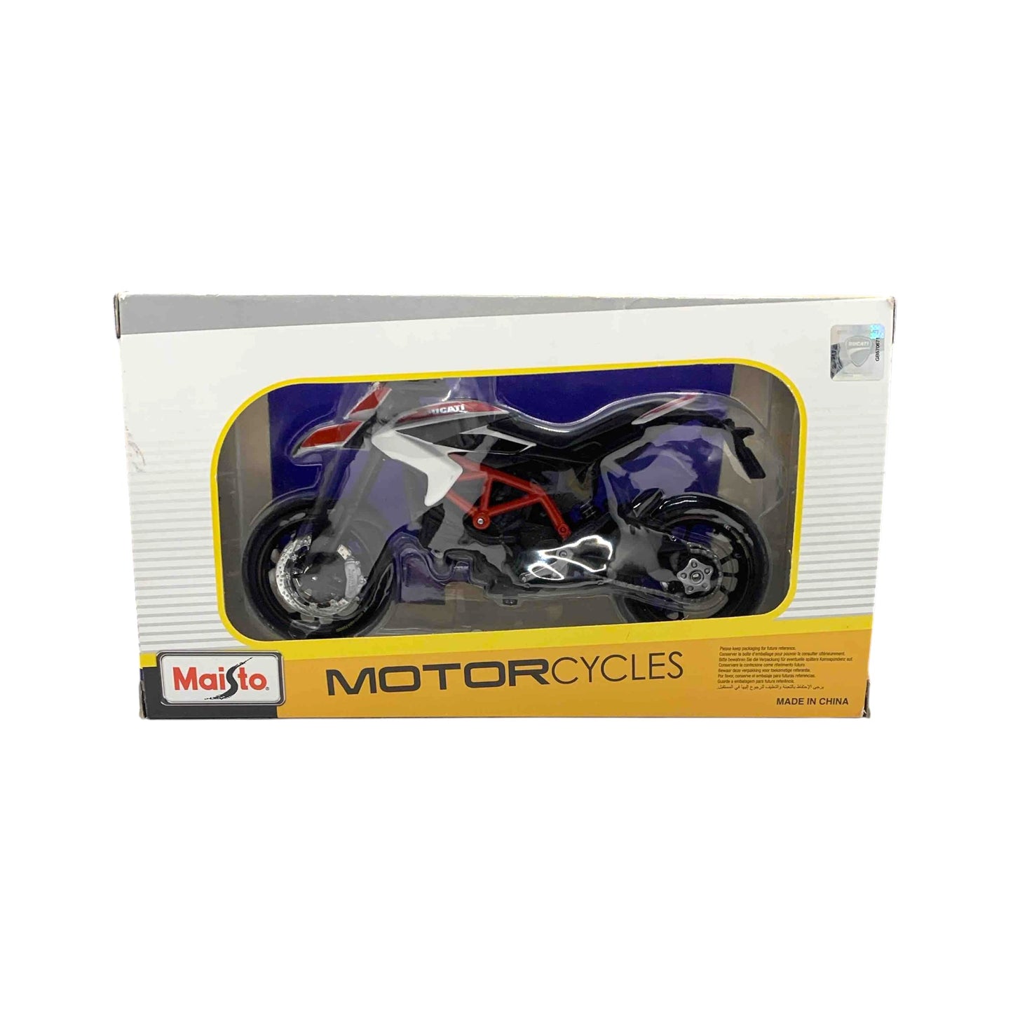 DUCATI DIAVEL CARBON (Negro) (Blanco) Chico