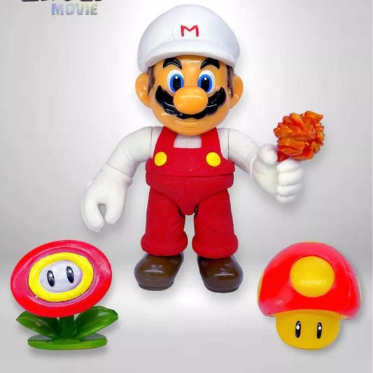 Mario Bros blanco con fuego fino/ Mario Bros