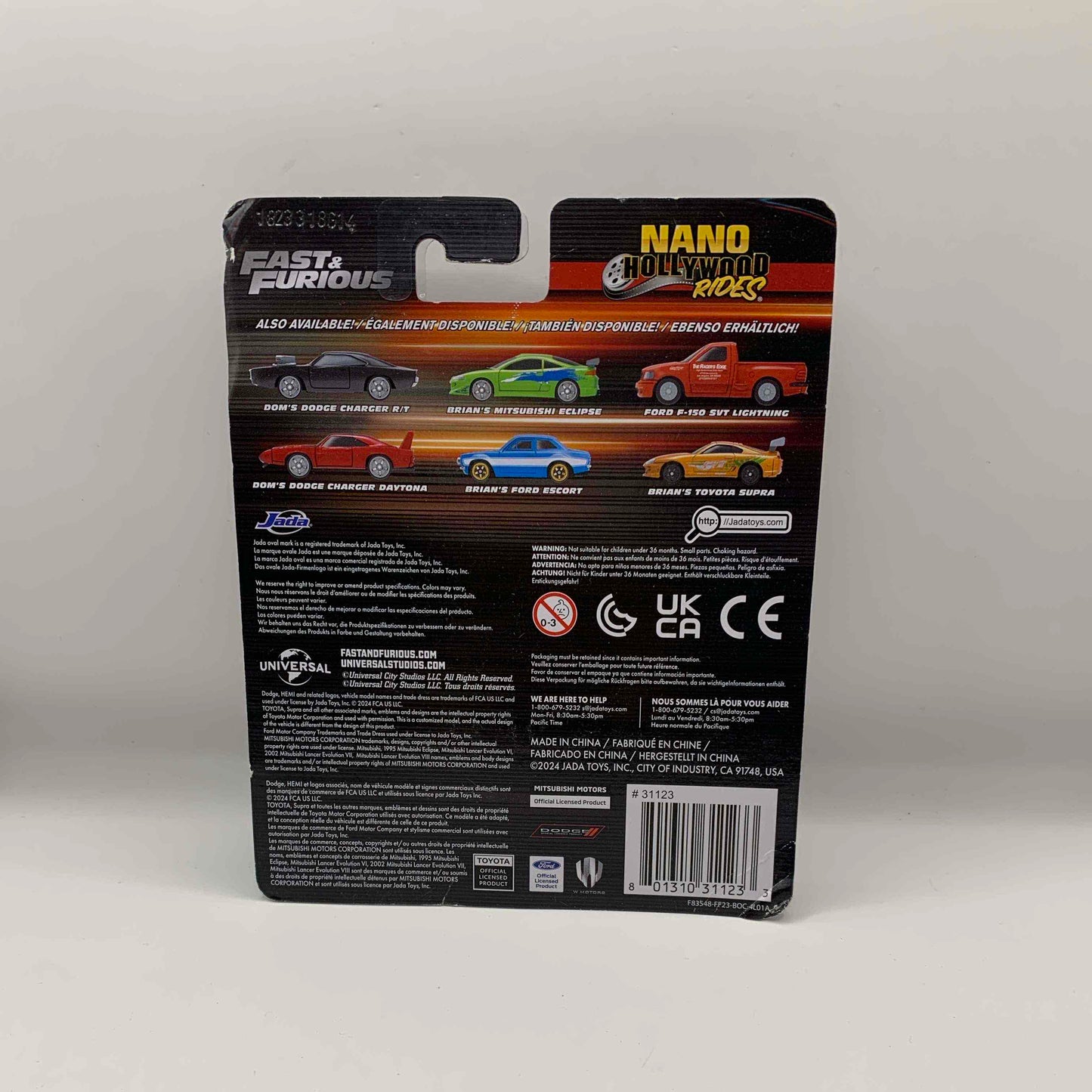 DOM'S DODGE CHARGER R/T - BRIAN'S MITSUBISHI ECLIPSE - FORD F-150 SVT LIGHTNING - Mini