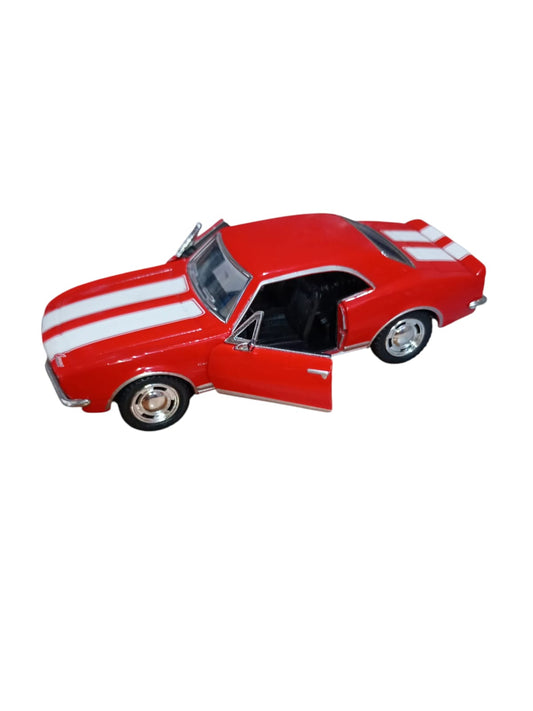 Shelby Rojo con Rayas Blancas - Mediano
