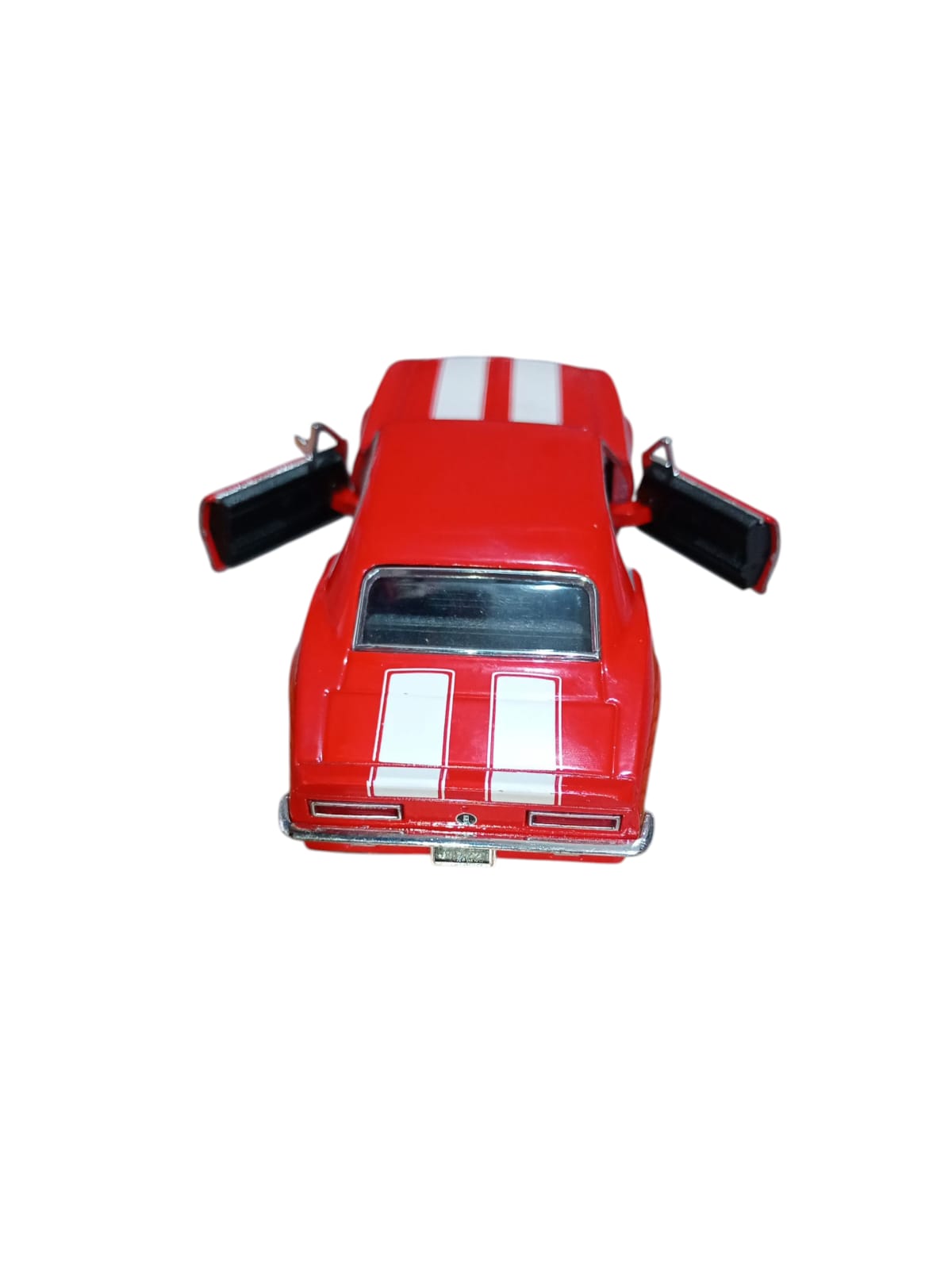 Shelby Rojo con Rayas Blancas - Mediano