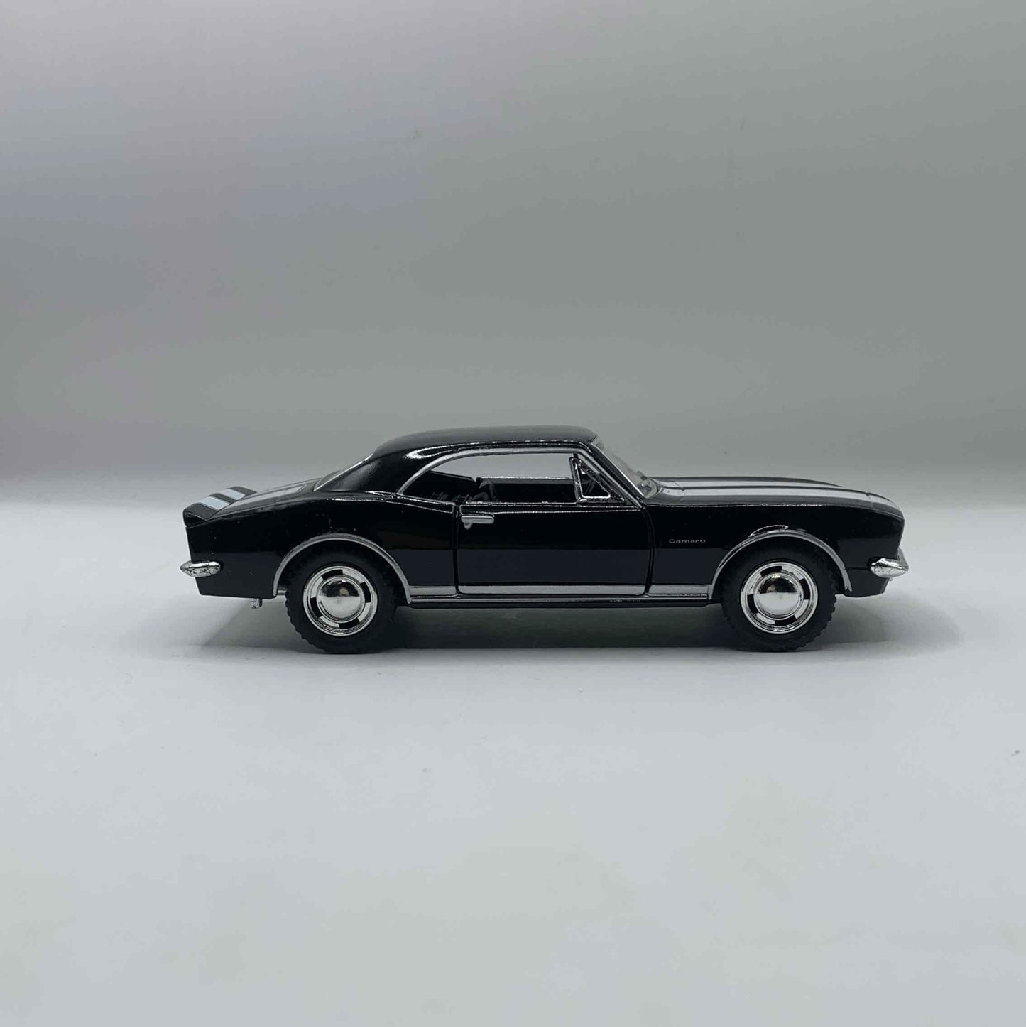 Shelby Negro con Rayas Blancas - Mediano