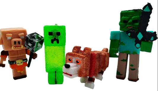 Set Minecraft Lobo 4 pz M8