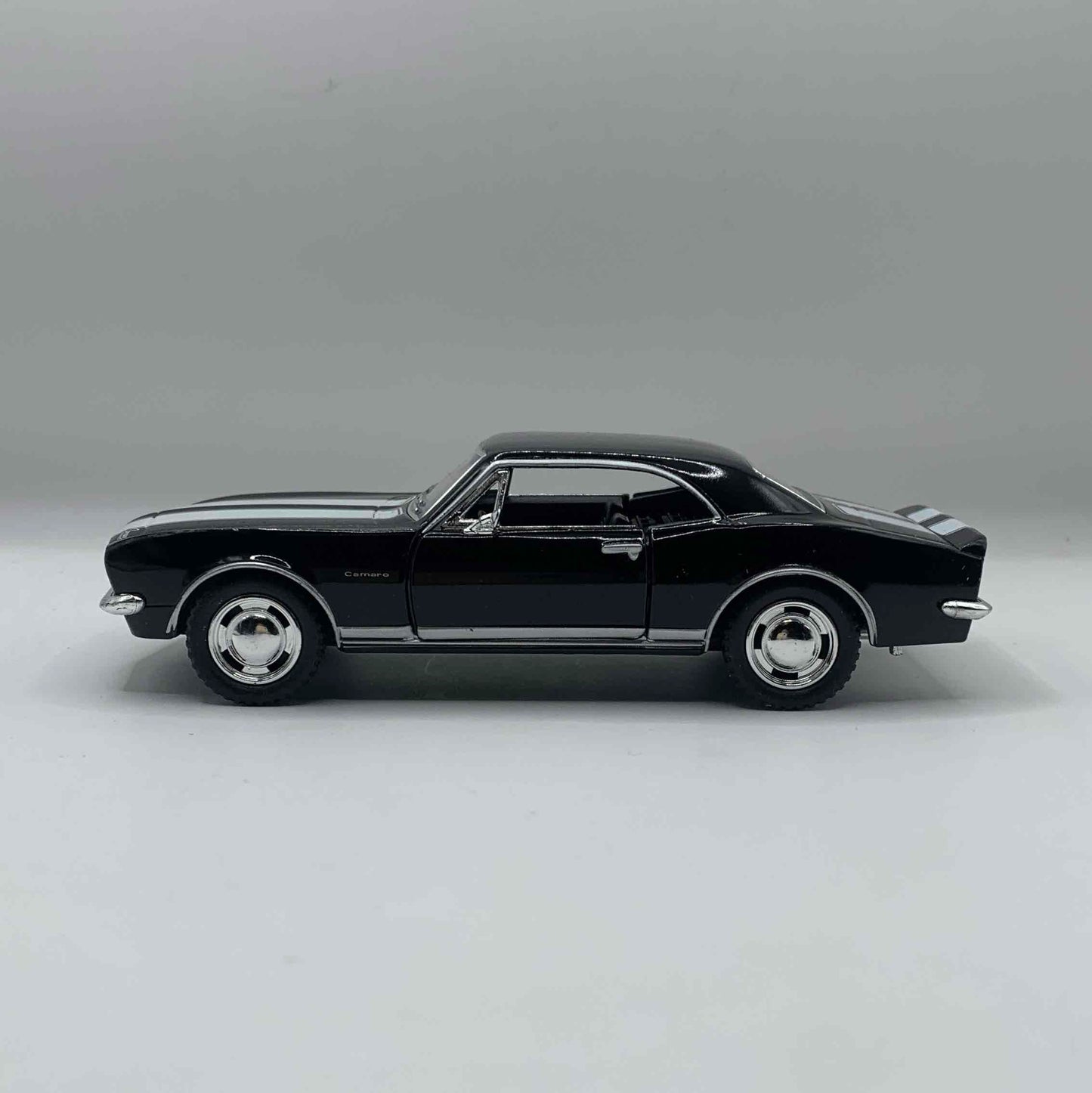 Shelby Negro con Rayas Blancas - Mediano