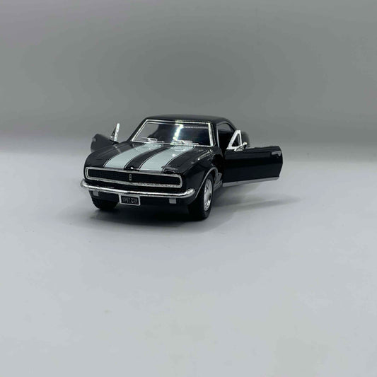Shelby Negro con Rayas Blancas - Mediano