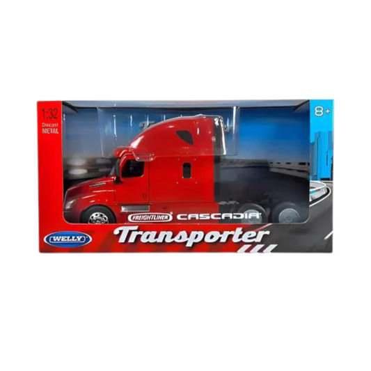 Cabeza de trailer roja