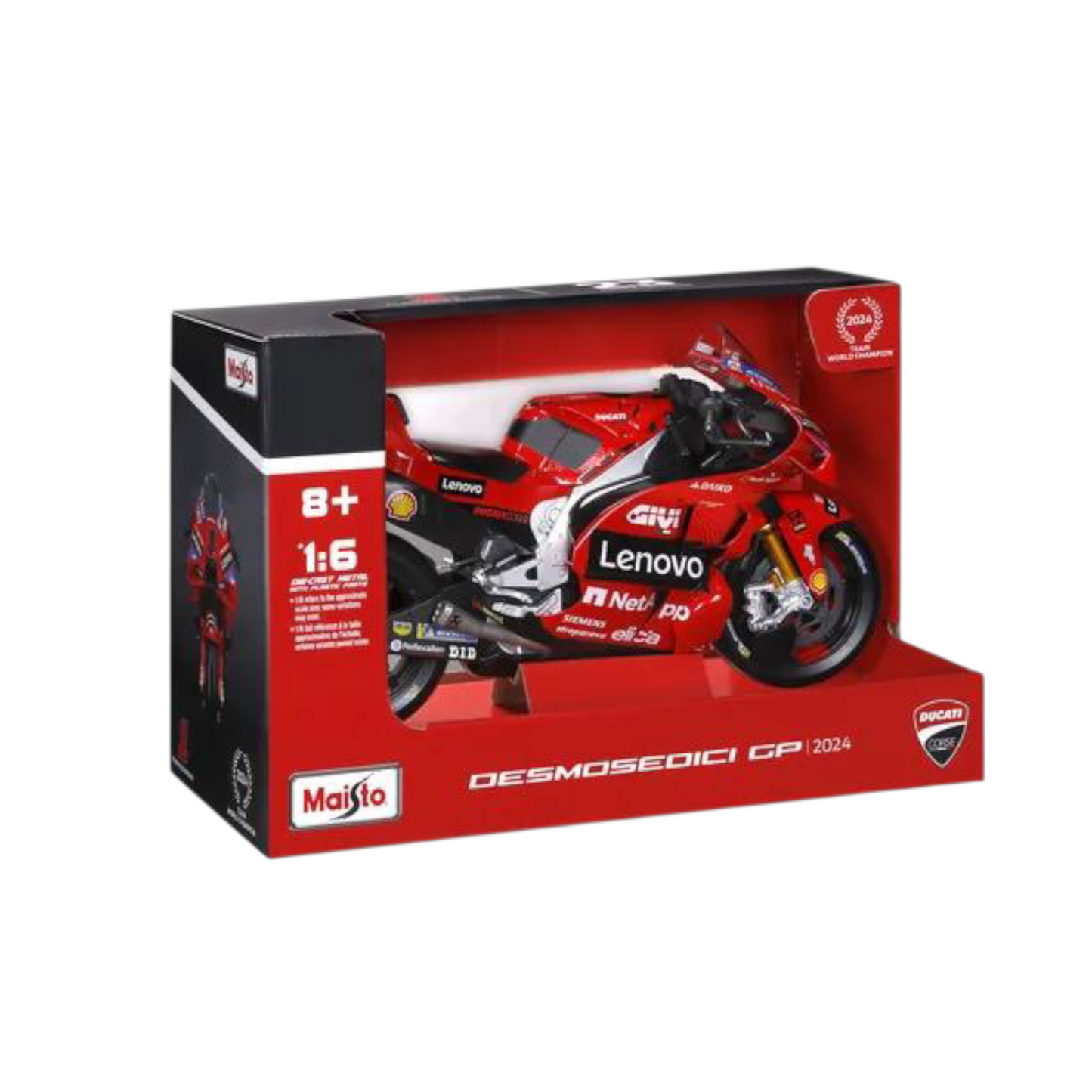 Moto Ducati Lenovo escala