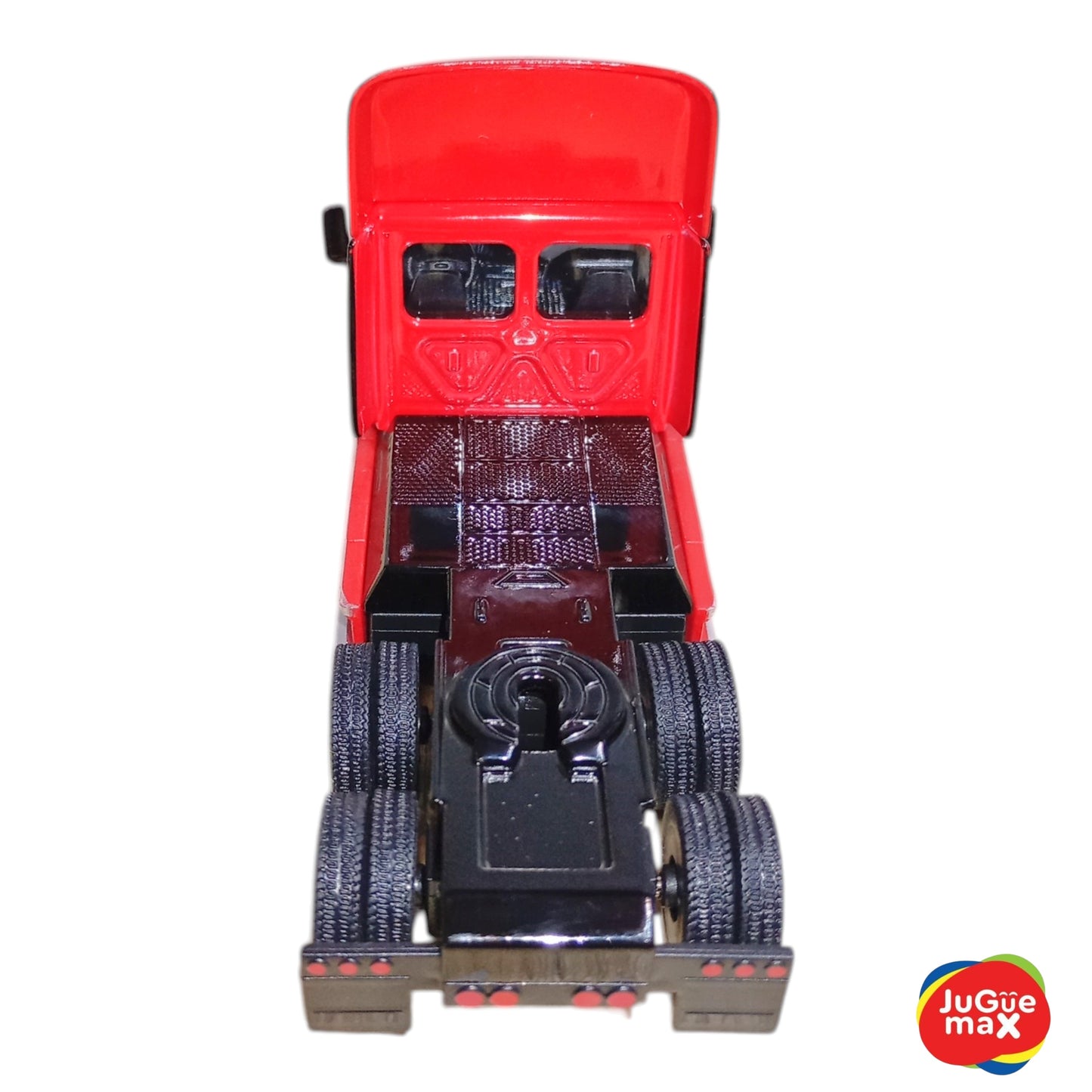 Cabeza de tráiler roja