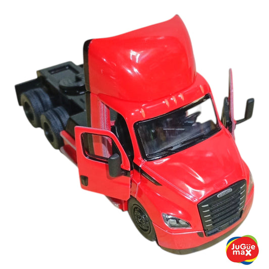 Cabeza de tráiler roja