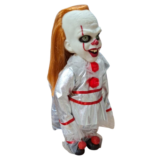 Payaso IT traje plata/ Terror