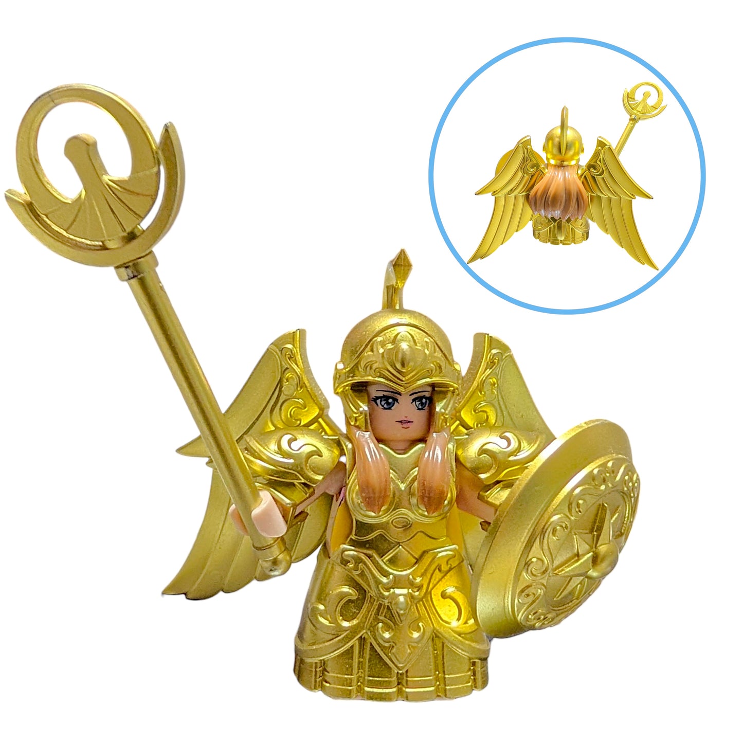 Mini figura de Caballeros del Zodiaco 80