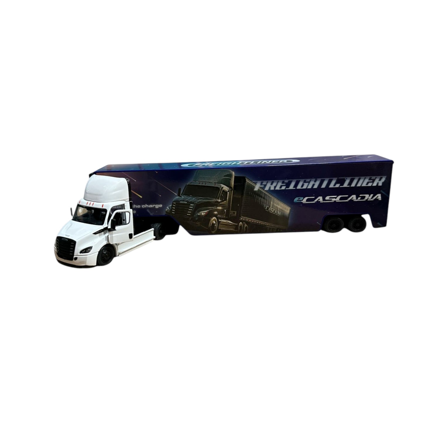 Trailer Cascadia con Caja en 3D 1/62