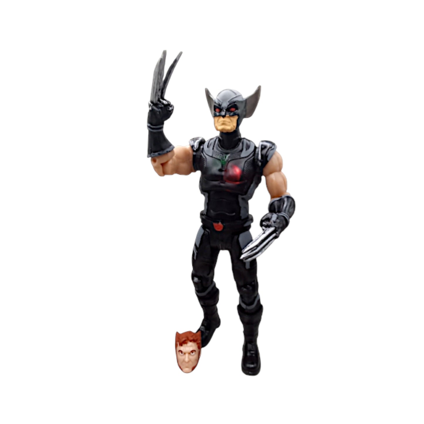 Wolverine traje negro 2 caras/ Marvel Héroes