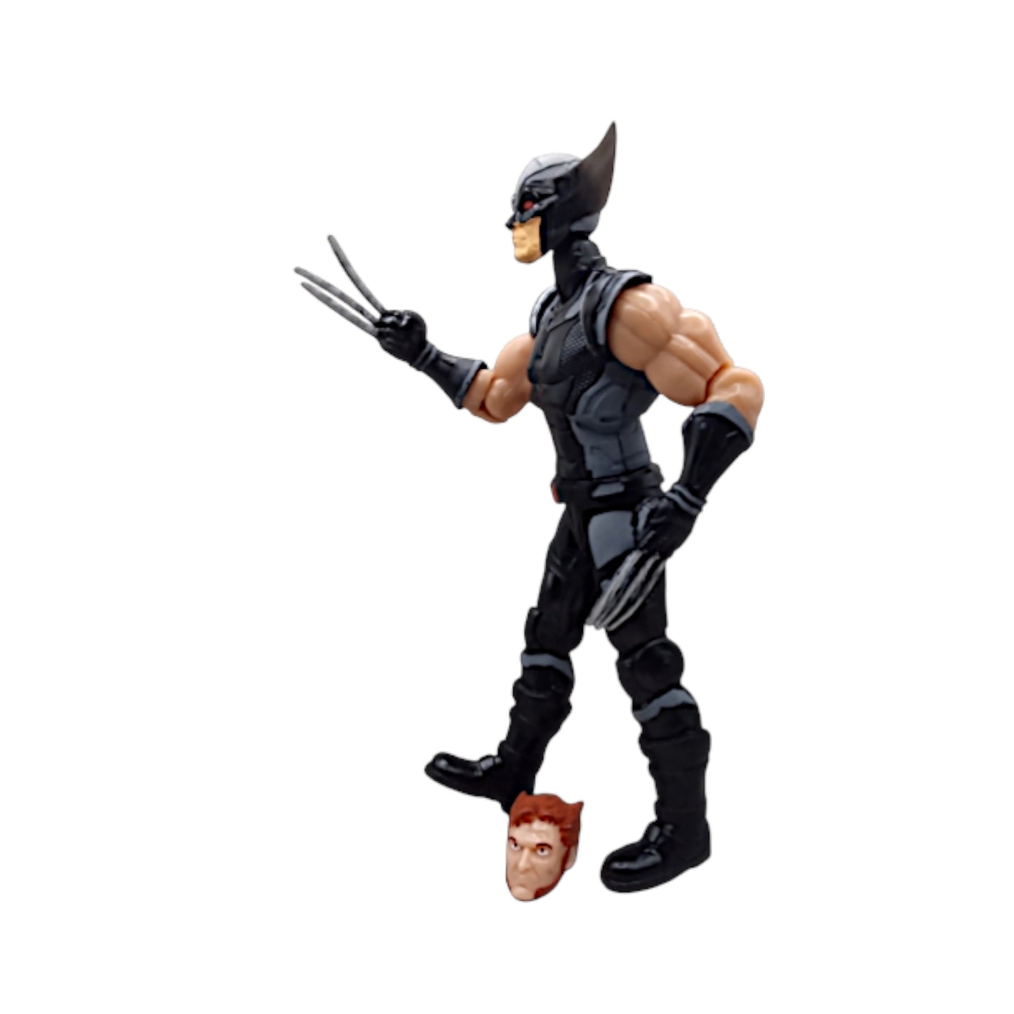 Wolverine traje negro 2 caras/ Marvel Héroes