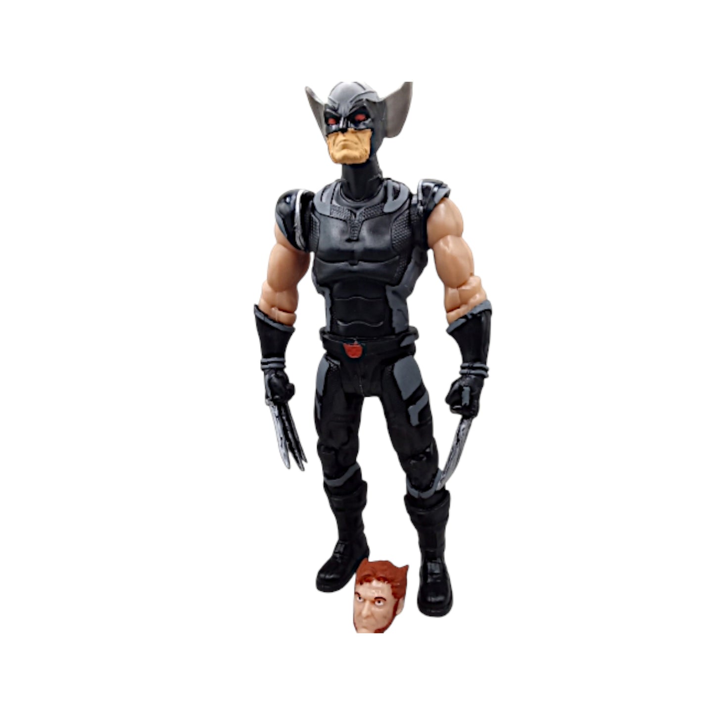 Wolverine traje negro 2 caras/ Marvel Héroes