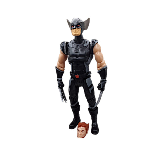 Wolverine traje negro 2 caras/ Marvel Héroes