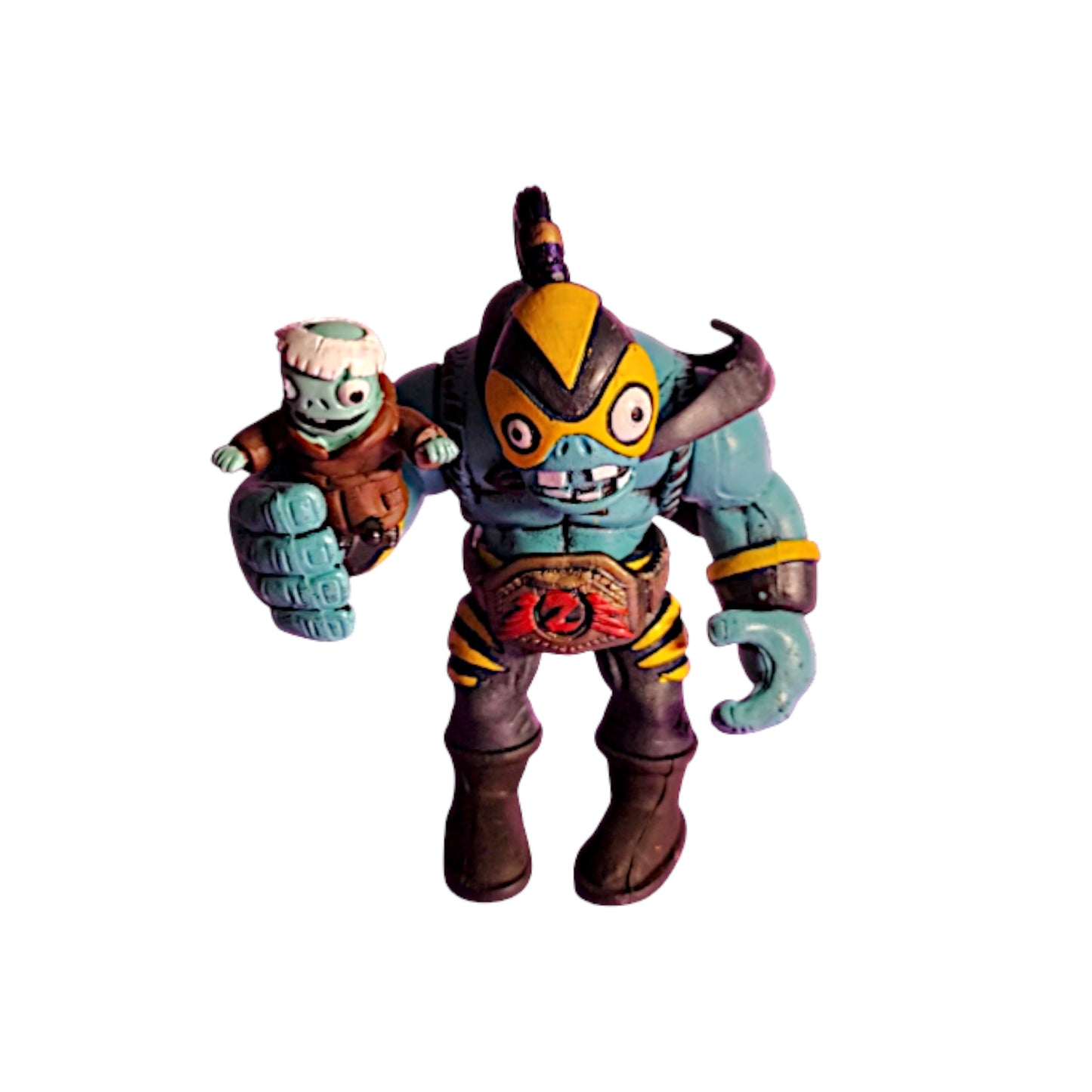 Zombiestein Luchador con niño/ Planta vs Zombies