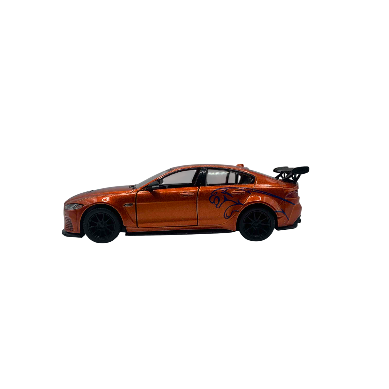Jaguar XE Naranja con Rayas Azul - Mediano