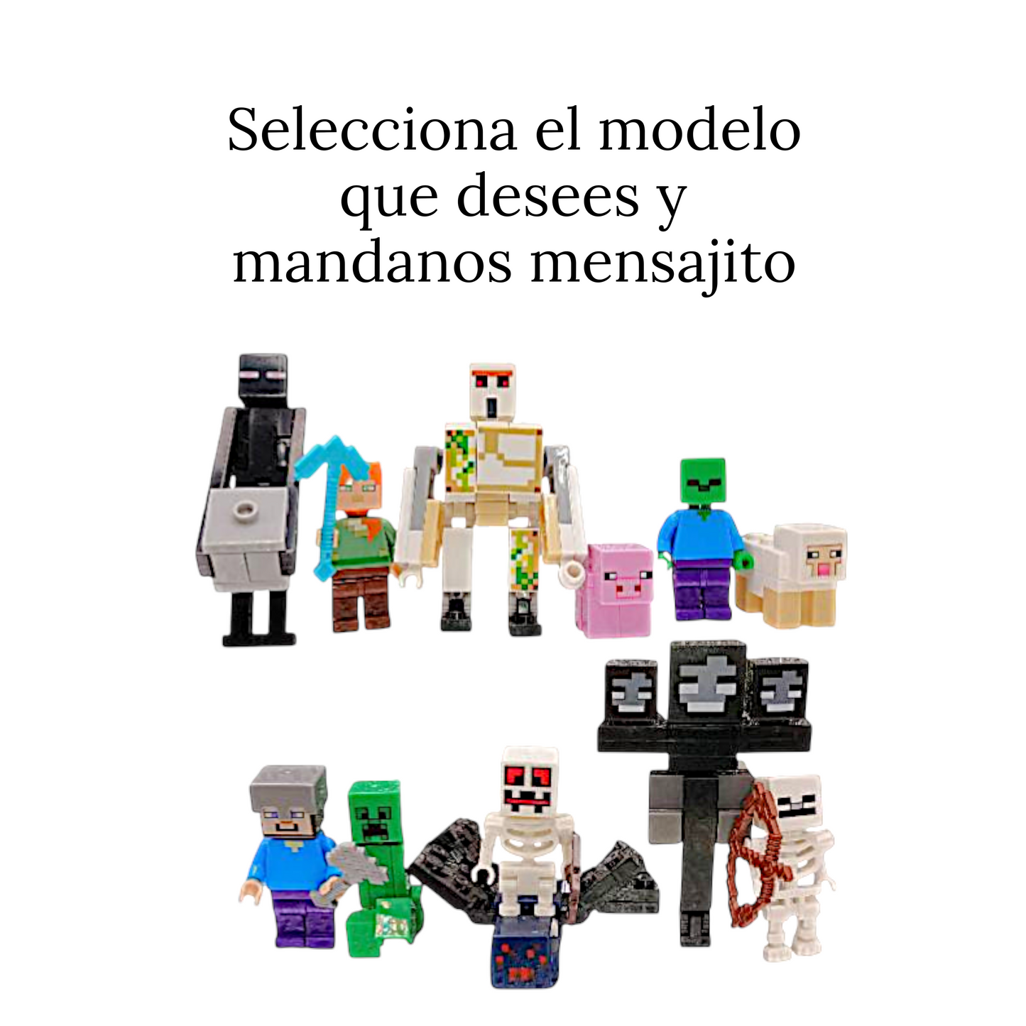 LEG Minecraft en set 100 (venta por 1 pieza)