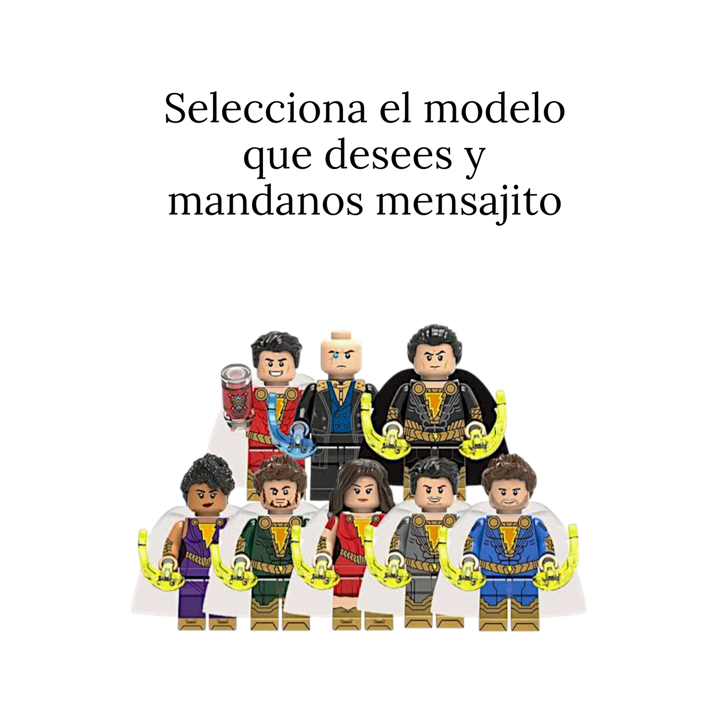LEG Shazam variados 70 (venta por 1 pieza)