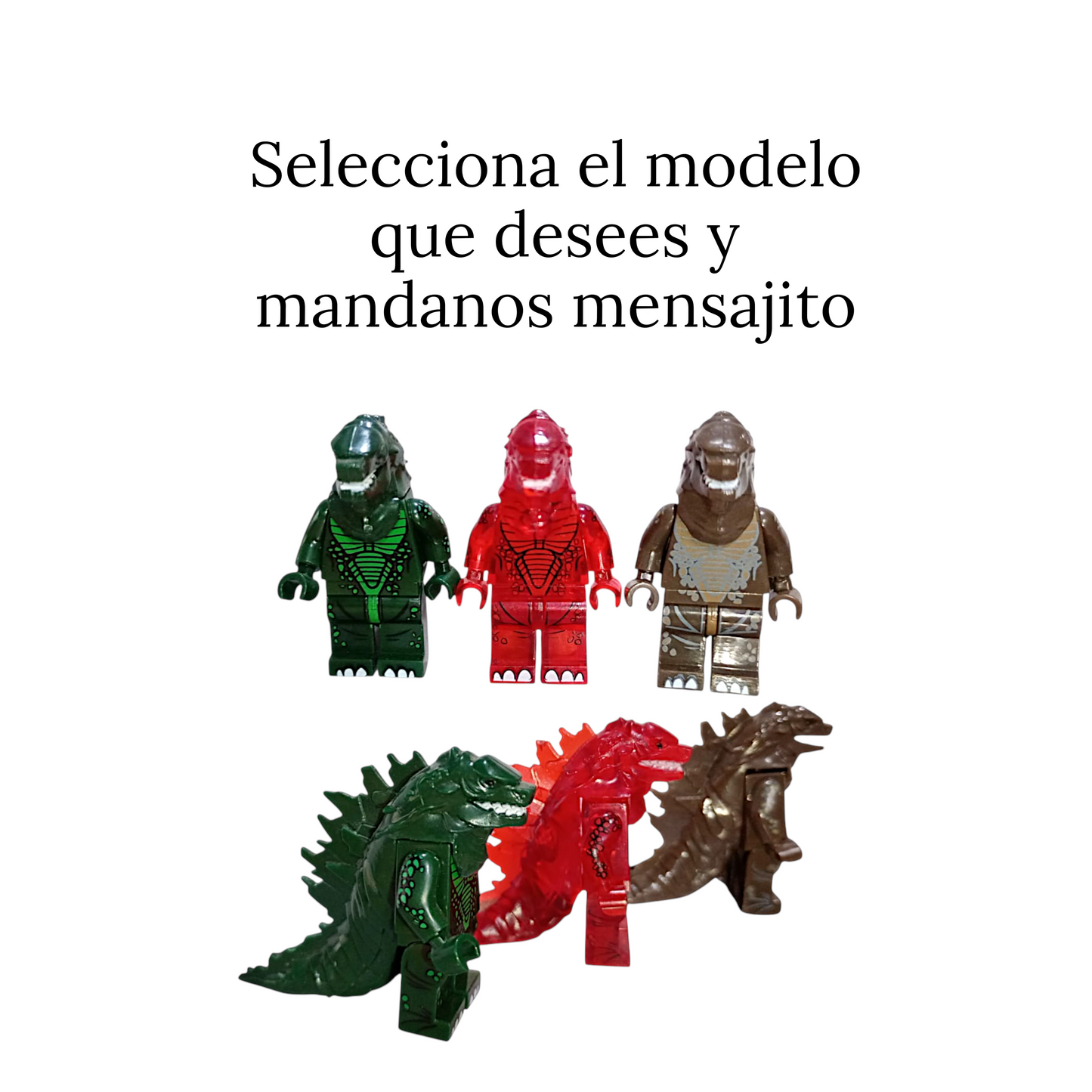 LEG Godzilla clásicos 70 (venta por 1 pieza)