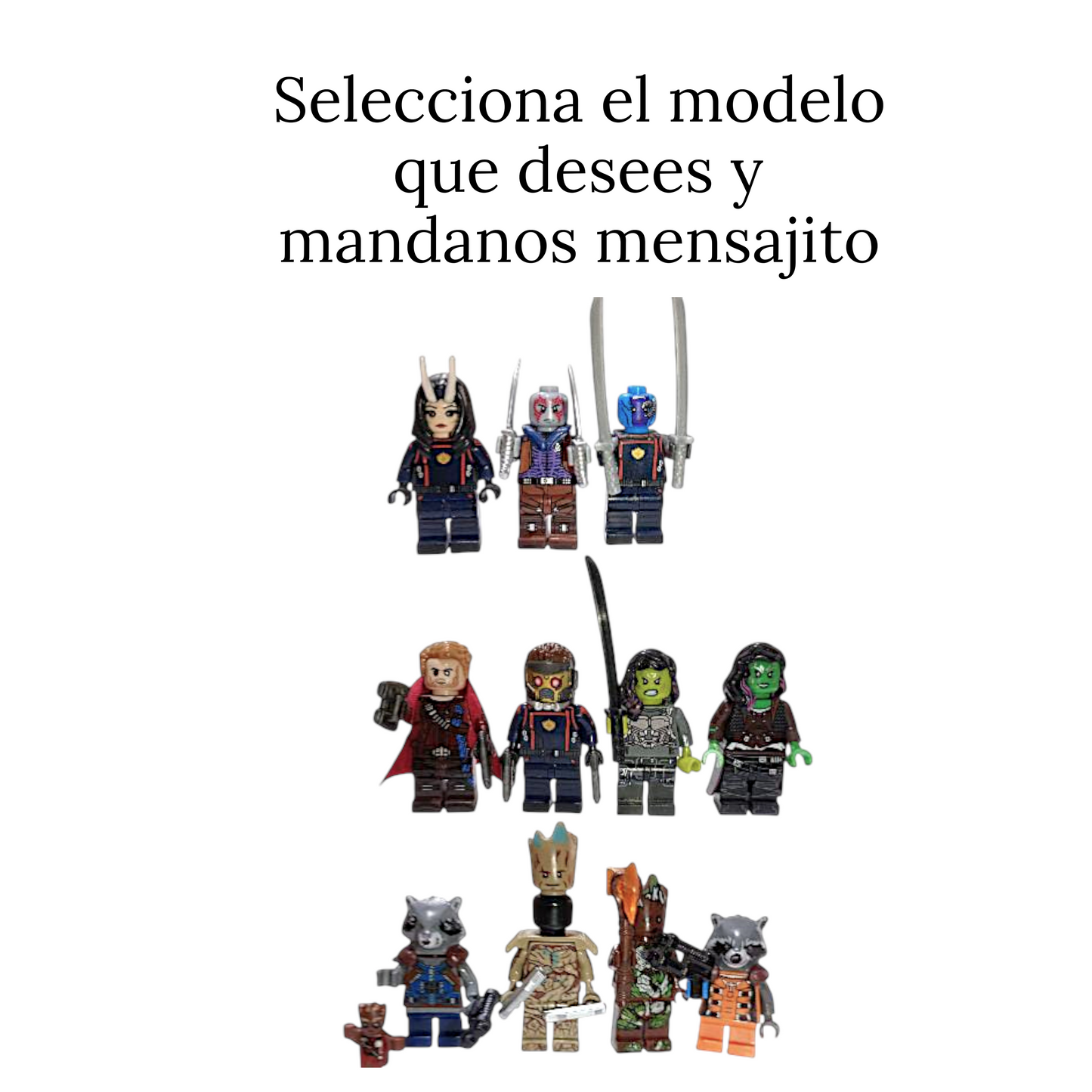LEG Guardianes de la Galaxia varios 70 (venta por 1 pieza)