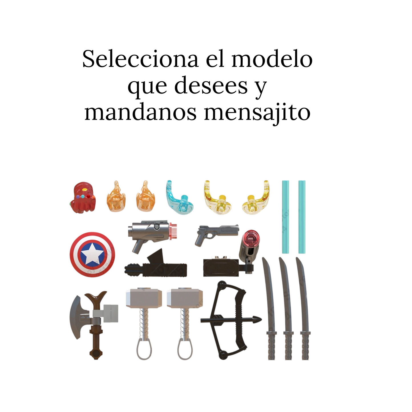 Accesorios de Blocks 15 (venta por pieza)