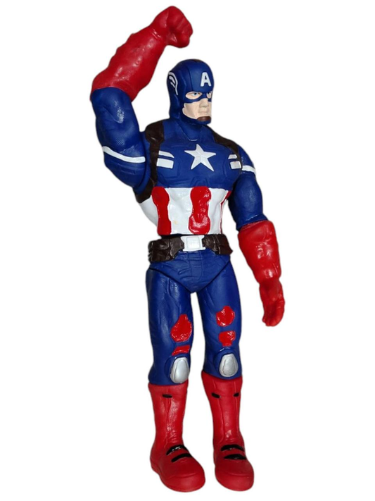 Capitán América articulado vinil/ Marvel Héroes