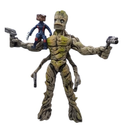 Groot con mini Rocket con lluz/ Marvel Héroes