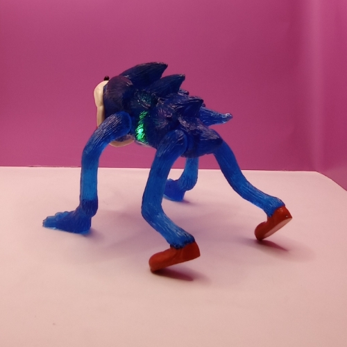 Shin Sonic acostado azul/ Sonic