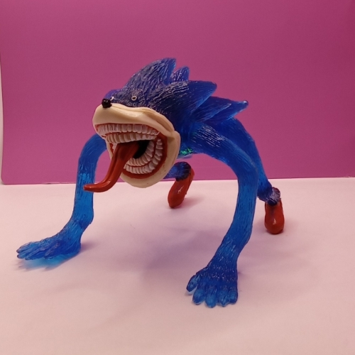Shin Sonic acostado azul/ Sonic