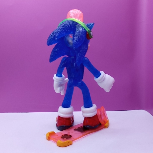 Sonic azul con audífonos mediano/ Sonic