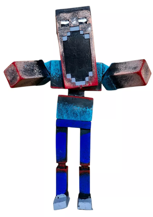 Steve zombie boca abierta/ Minecraft