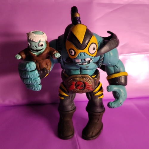 Zombiestein Luchador con niño/ Planta vs Zombies