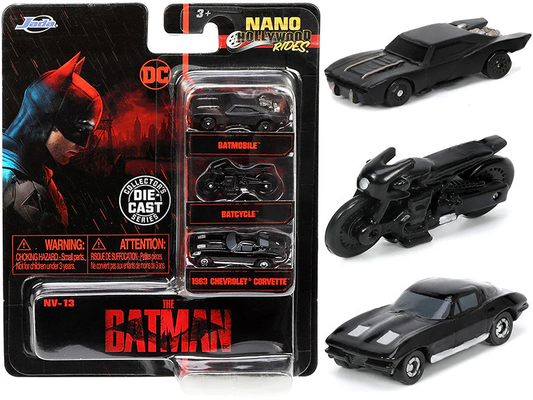 BATMOBILE- BATCYCLE - 1963 CHEVROLET CORVETTE- Mini